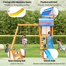 Children's Playset 3 In 1 With Slide, Swings, And Climber