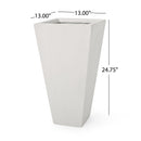 Outdoor Modern Cast Stone Planter