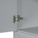 Modern Bathroom Storage Cabinet With Two Laundry Baskets, One Drawer, Adjustable Shelf