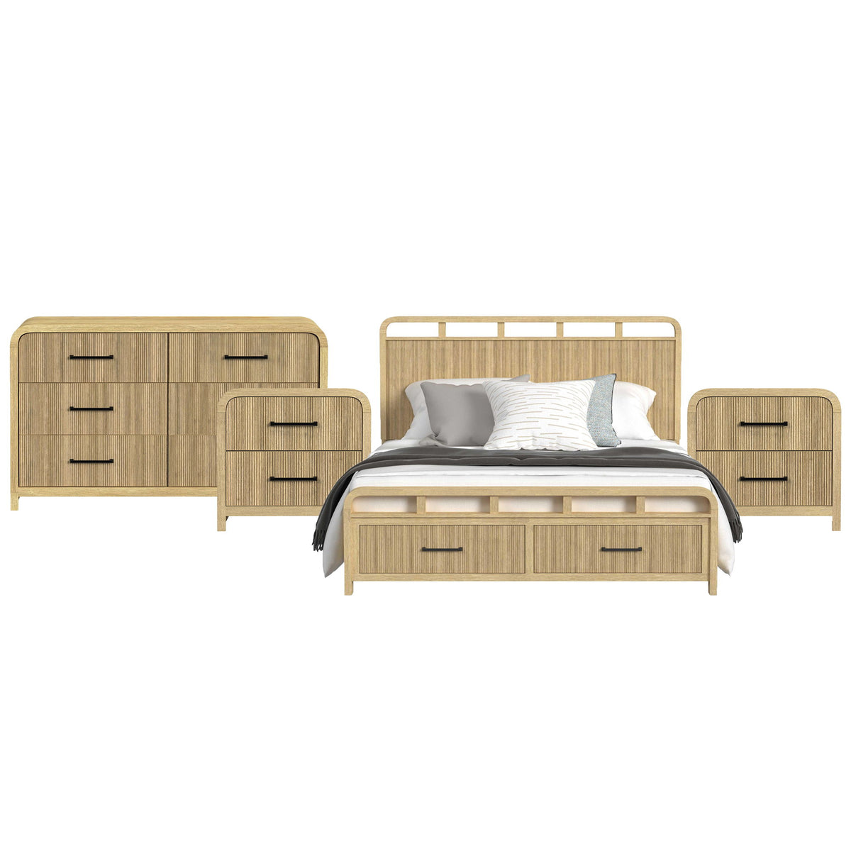 Ridgemont Storage Bedroom Set in Black by Elements International, view 32