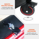 Heavy Duty Tool Cart With 19 Drawers, Tools Not Included, Mobile Storage For Workshop Or Laboratory - Black / Red