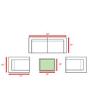 Outdoor Wicker Conversation Set With Cushions, All Weather