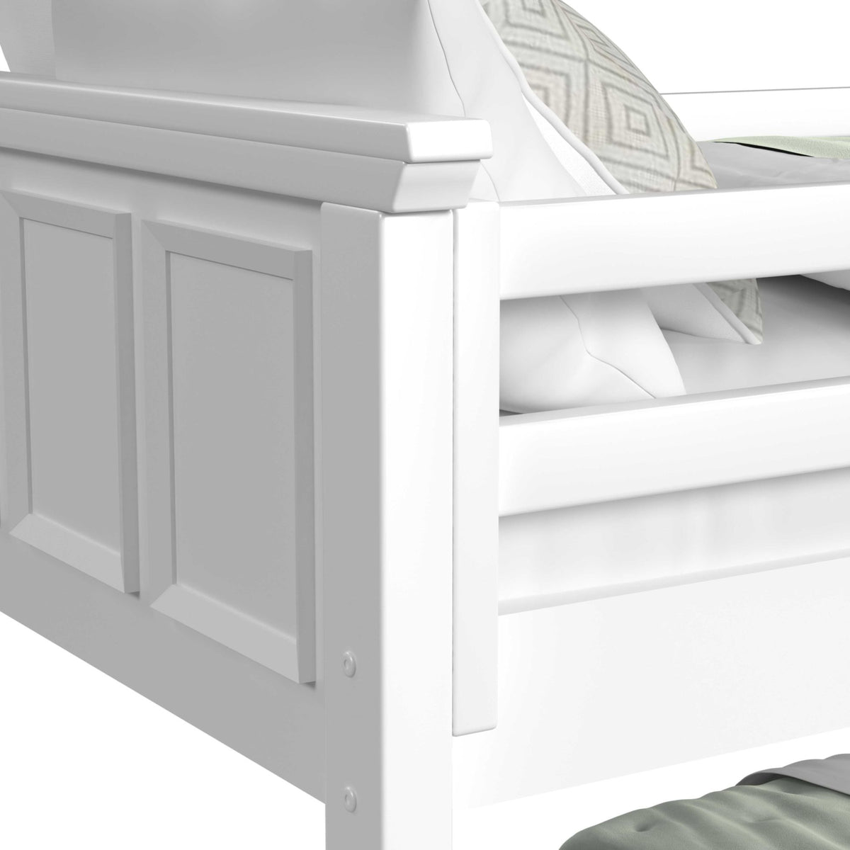 Hampton Kids Bunk With Staircase And Trundle in Black by Elements International, view 30