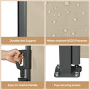 Retractable Side Awning, Waterproof And UV Resistant, Privacy Screen For Patio