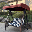 2 Piece High Back Patio Chair Cushion Set, Tufted Adirondack And Rocking Chair Cushions