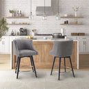 Mateo - Swivel Counter Stool - Gray