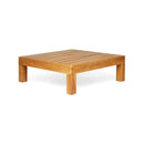 Mythical - Square Outdoor Coffee Table With Frame And Slat Top - Teak