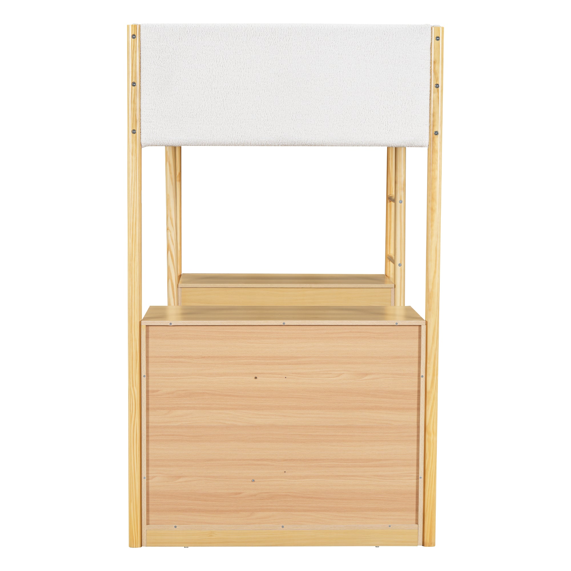 Twin Size Teddy FleeceLoft Bed Wood Bed, Natural - Atlantic Fine Furniture Melbourne FL