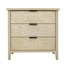 3 Drawer Cabinet, American Furniture, Suitable For Bedroom, Living Room, Study - Natural