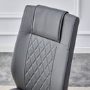 Modern Legged Upholstered Dining Chairs (Set of 4) Artificial For Kitchen And Office - Gray