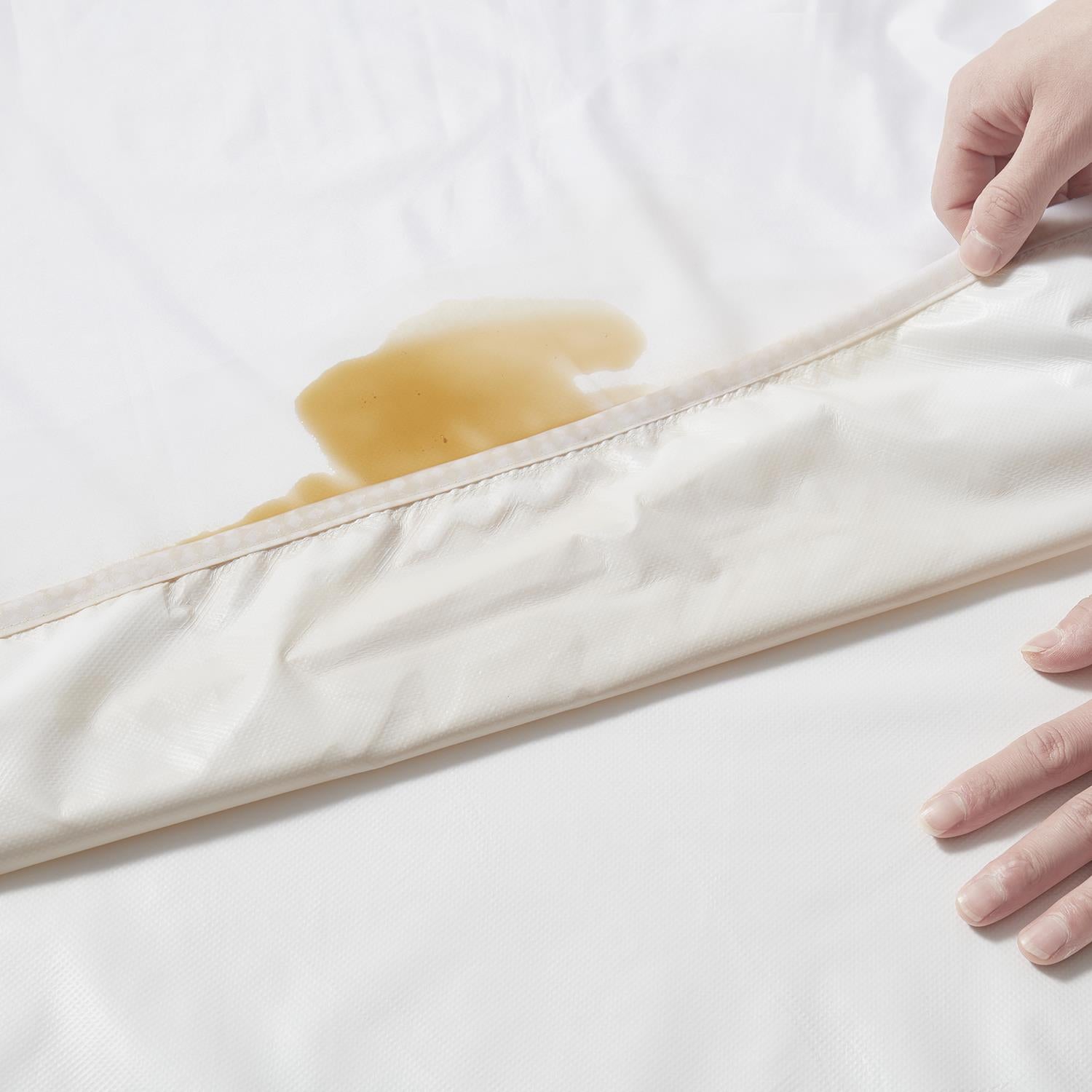Waterproof Zippered Mattress Encasement - White