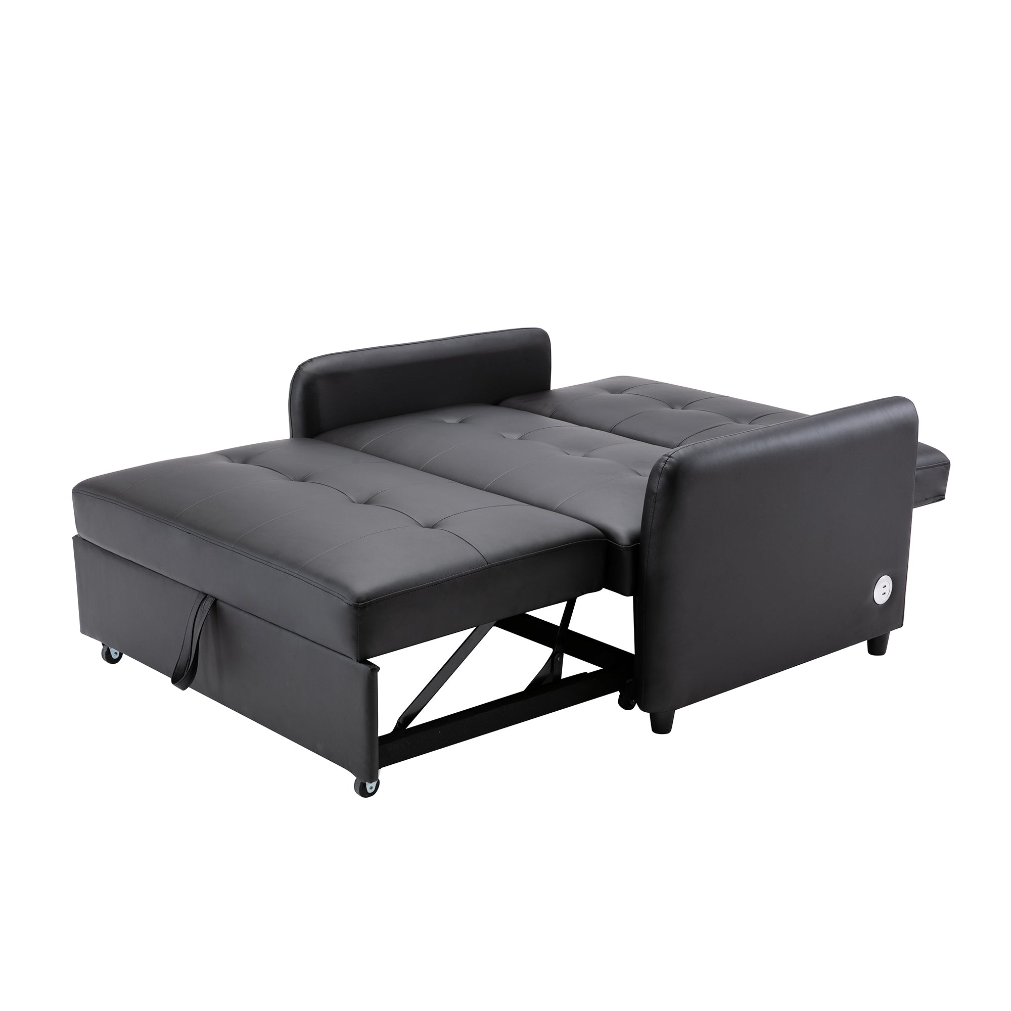 Orisfur. 51" Convertible Sleeper Bed, Adjustable Oversized Armchair with Dual USB Ports for Small Space - Atlantic Fine Furniture Inc