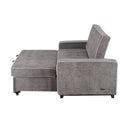 Orisfur. 66" Convertible Sleeper Bed, Adjustable Loveseat Couch with Dual USB Ports for Living Room Space - Atlantic Fine Furniture Inc