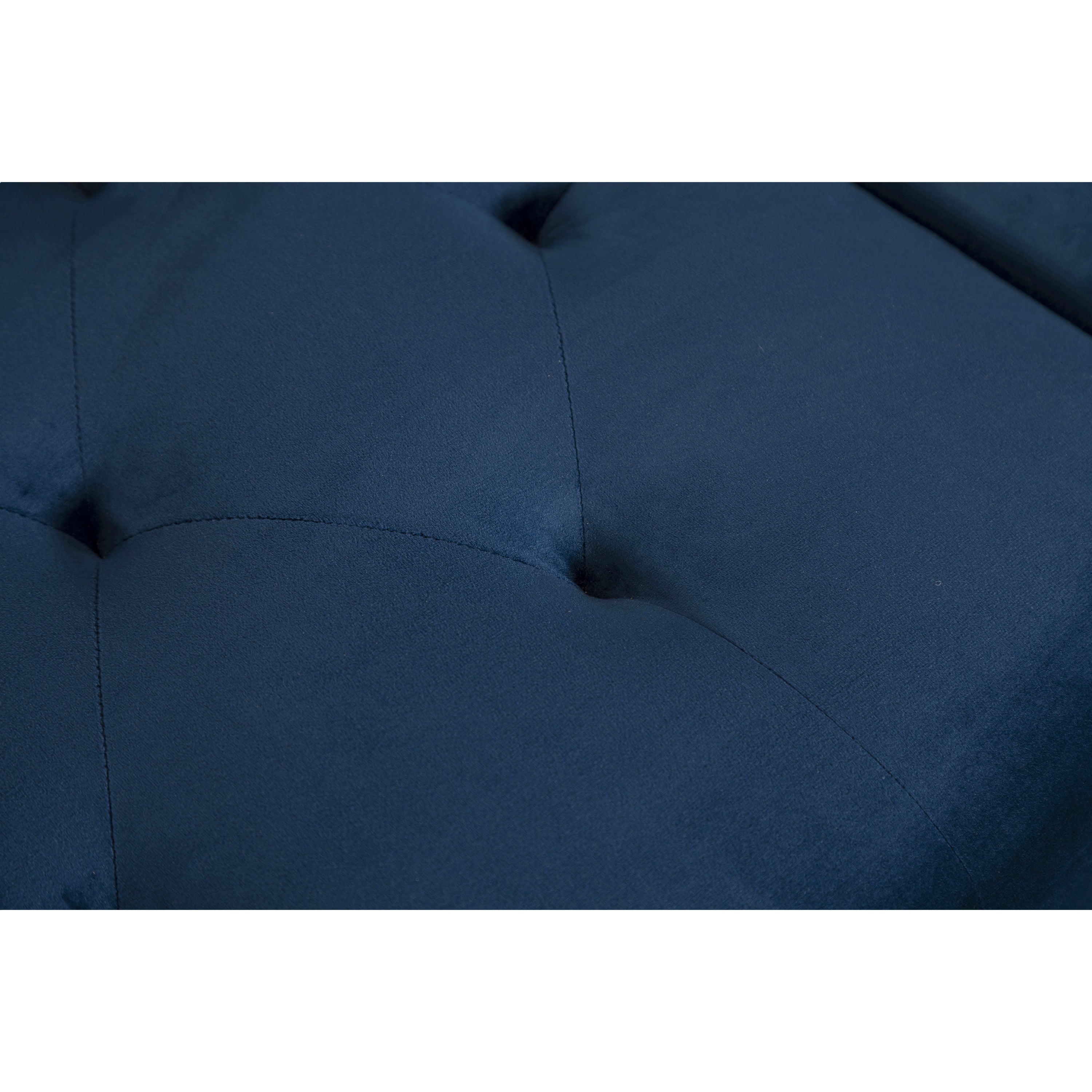 Convertible Sofa bed sleeper BLUE velvet (same as W223S00871、W223S01591。Size difference, See Details in page.) - Atlantic Fine Furniture Inc