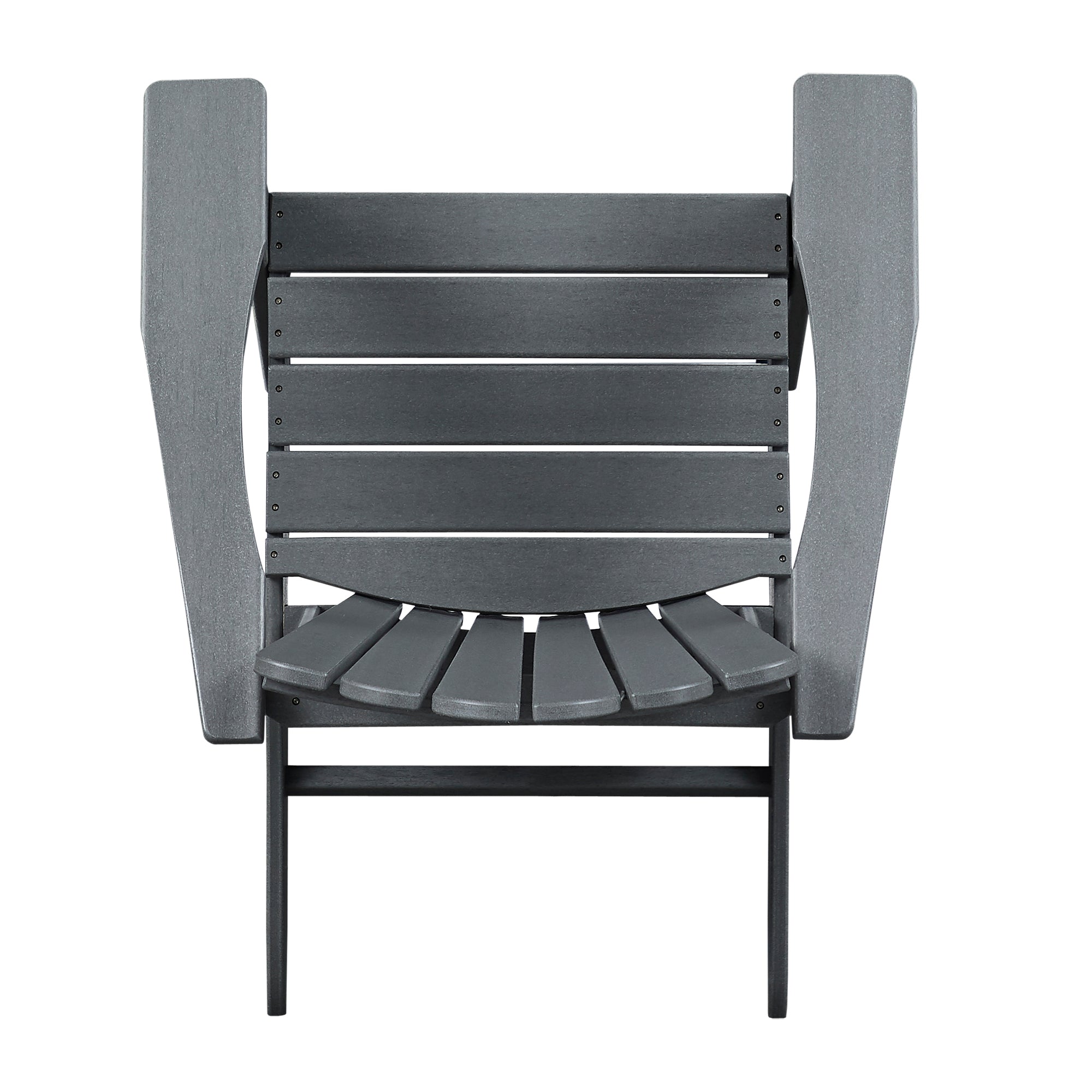 Classic Outdoor Adirondack Chair for Garden Porch Patio Deck Backyard, Weather Resistant Accent Furniture, Slate Grey - Atlantic Fine Furniture Inc
