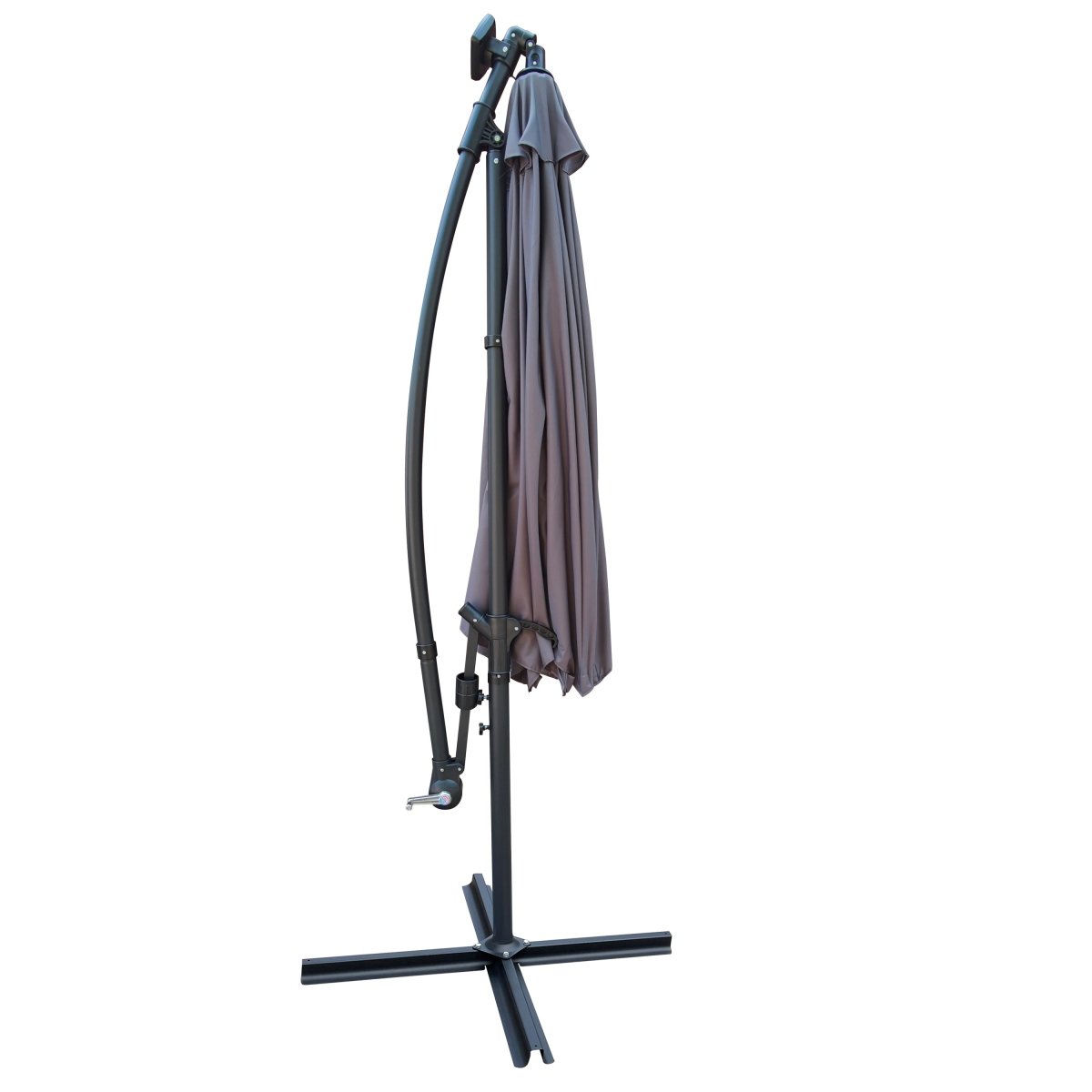 10 ft Outdoor Patio Umbrella Solar Powered LED Lighted Sun Shade Market Waterproof 8 Ribs Umbrella with Crank and Cross Base for Garden Deck Backyard Pool Shade Outside Deck Swimming Pool Atlantic Fine Furniture Inc