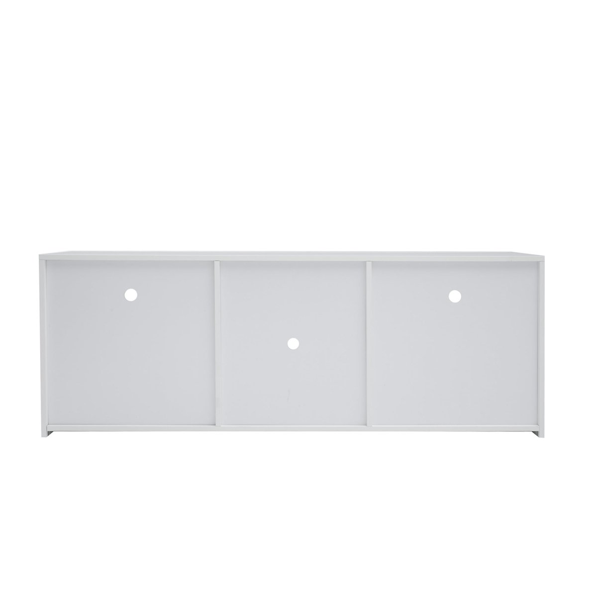145 Modern 57" TV Stand Matte Body High Gloss Fronts with 16 Color LEDs - Atlantic Fine Furniture Inc
