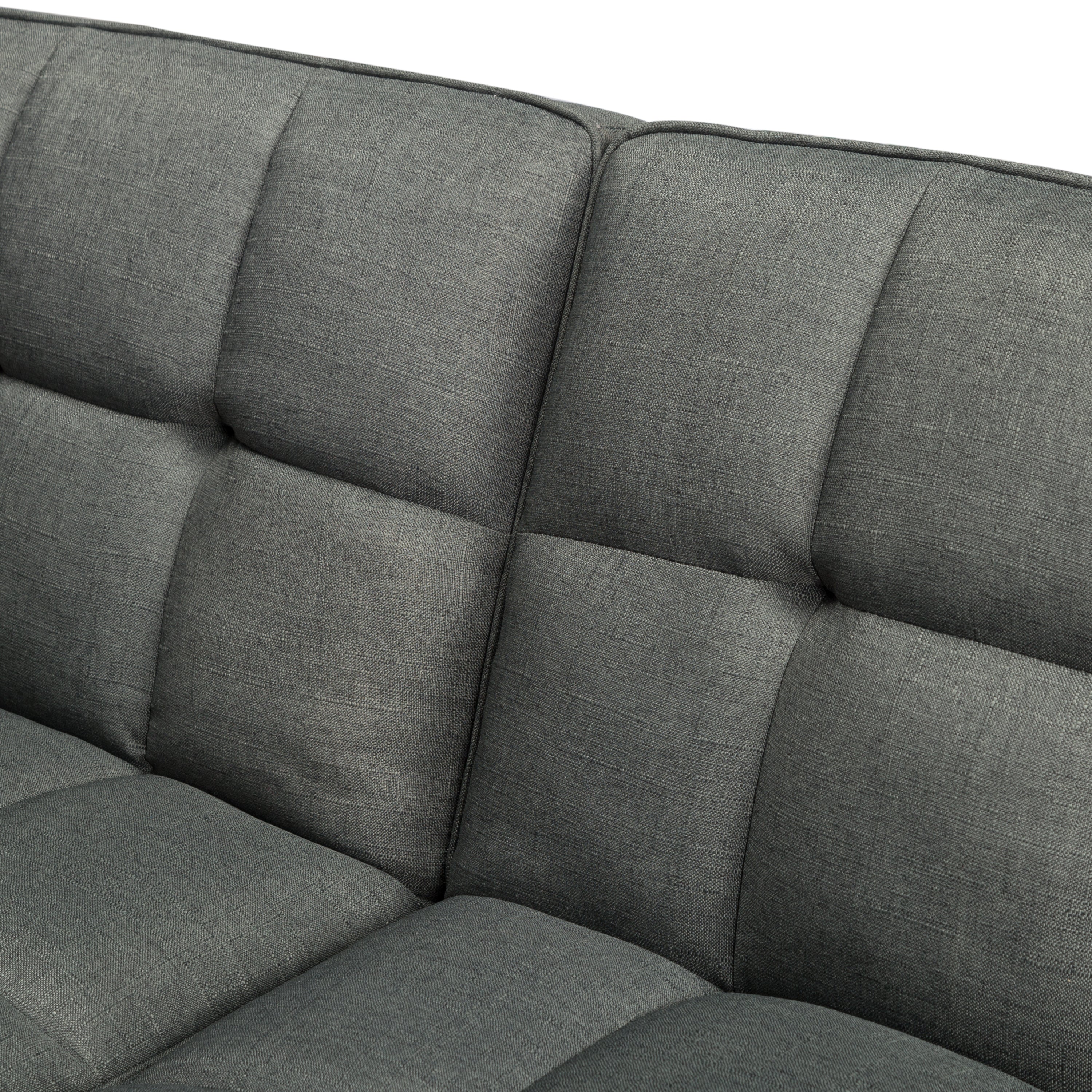 FUTON SLEEPER SOFA WITH 2 PILLOWS Dark gray FABRIC(same as W223S01338、W223S00991。Size difference, See Details in page.) - Atlantic Fine Furniture Inc