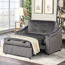 Orisfur. 50.6" Convertible Sleeper Bed, Adjustable Sofa Couch with Dual USB Ports for Living Room Space - Atlantic Fine Furniture Inc
