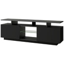 ON-TREND Modern TV Stand for TVs up to 65inches with LED lights, 16 Colors, for Livingroom, Bedroom, Black  (OLD SKU: WF280706AAB) - Atlantic Fine Furniture Inc