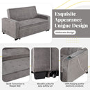 Orisfur. 66" Convertible Sleeper Bed, Adjustable Loveseat Couch with Dual USB Ports for Living Room Space - Atlantic Fine Furniture Inc