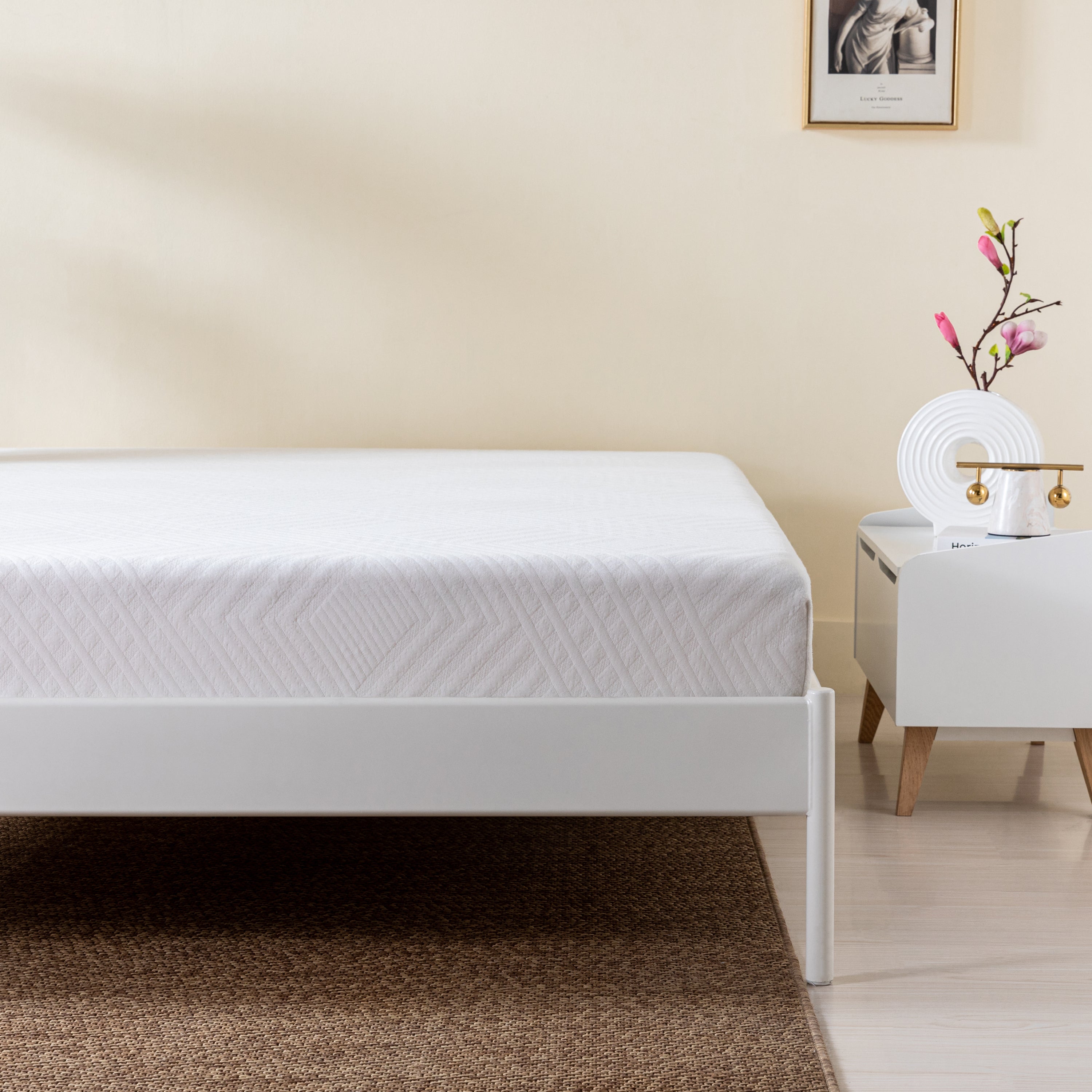 Green Tea Infused Memory Foam Twin Mattress, 8 inch Gel Memory Foam Mattress for a Cool Sleep, Bed in a Box - Atlantic Fine Furniture Inc