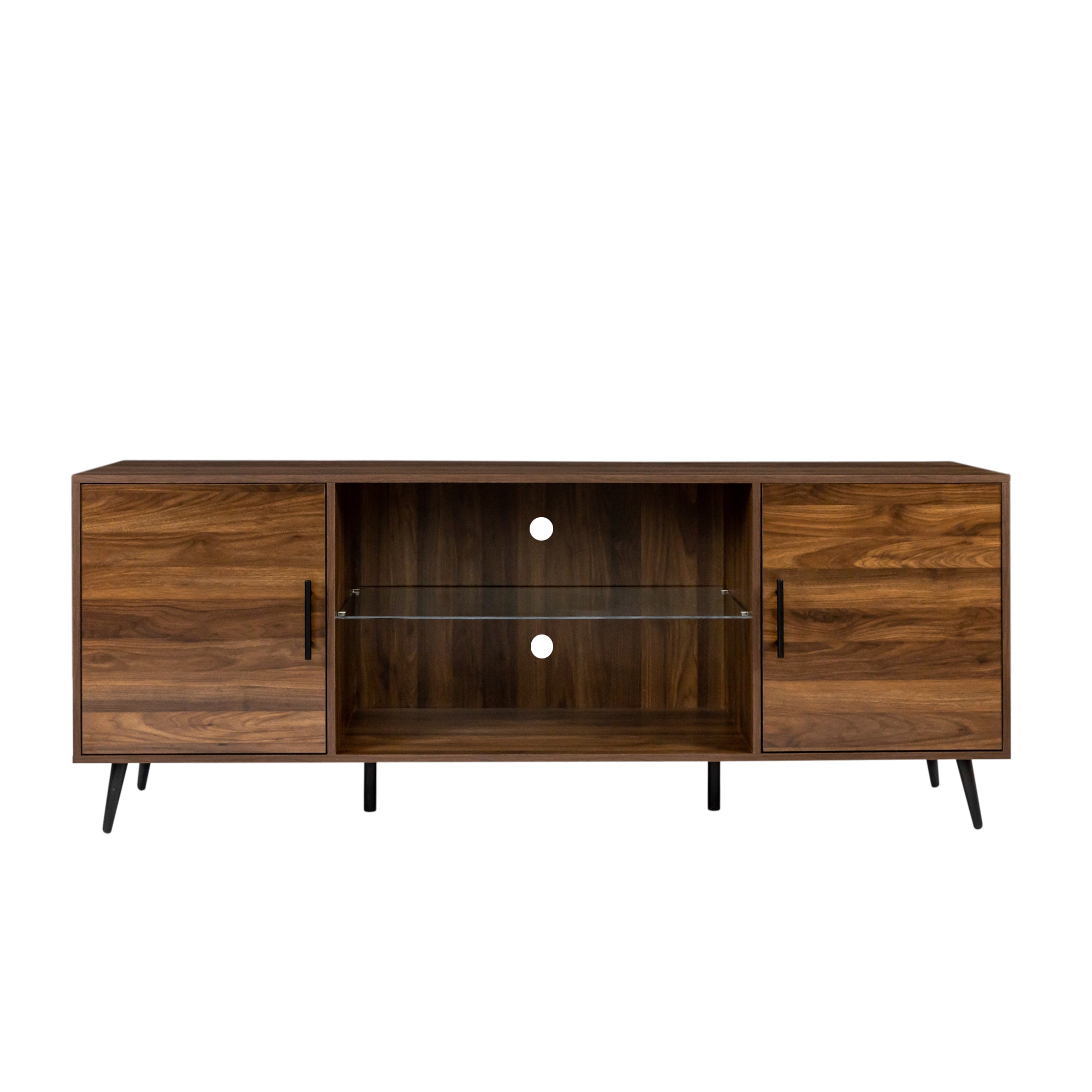 TV Stand Mid-Century Wood Modern Entertainment Center Adjustable Storage Cabinet TV Console for Living Room - Atlantic Fine Furniture Inc