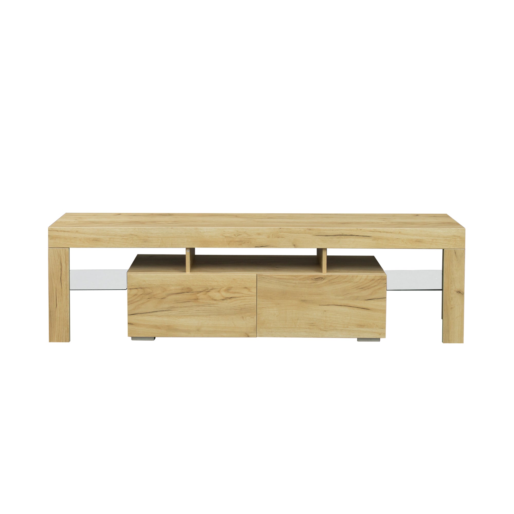 Living Room Furniture TV Stand Cabinet,Oak - Atlantic Fine Furniture Inc