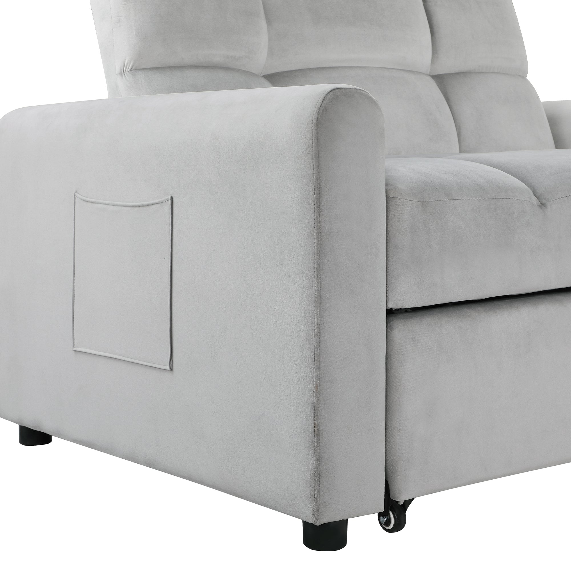 Orisfur. 50" Convertible Sleeper Bed, Adjustable Oversized Armchair with Dual USB Ports for Small Space - Atlantic Fine Furniture Inc