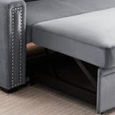 Orisfur. 83" Pull Out Sleeper Sofa Reversible L-Shape 3 Seat Sectional Couch with Storage Chaise for Living Room Furniture Set (Old SKU: SG000408AAA) - Atlantic Fine Furniture Inc