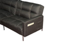 Sectional sofa couch sleeper brown - Atlantic Fine Furniture Inc