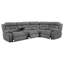 Higgins - Four-Piece Upholstered Power Sectional - Atlantic Fine Furniture Inc