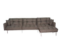 Sectional sofa couch sleeper brown - Atlantic Fine Furniture Inc
