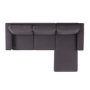 Orisfur. 83" Pull Out Sleeper Sofa Reversible L-Shape 3 Seat Sectional Couch with Storage Chaise for Living Room Furniture Set - Atlantic Fine Furniture Inc