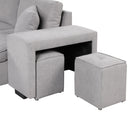 Orisfur. 104" Pull Out Sleeper Sofa Reversible L-Shape 3 Seat Sectional Couch with Storage Chaise and 2 Stools for Living Room Furniture Set - Atlantic Fine Furniture Inc