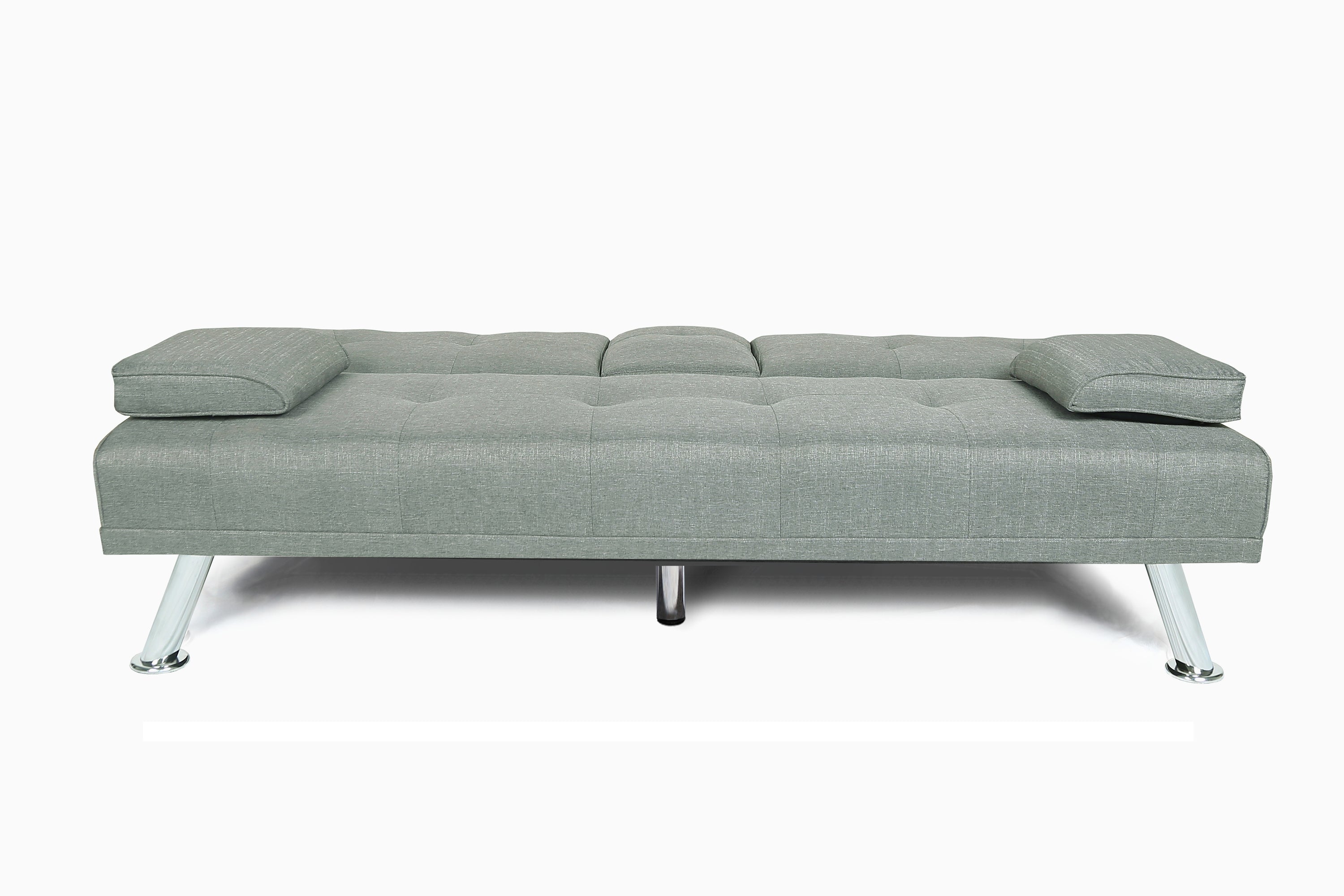 FUTON SOFA BED SLEEPER LIGHT GREY FABRIC(W22319412、W22332866) - Atlantic Fine Furniture Inc