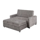 Orisfur. 66" Convertible Sleeper Bed, Adjustable Loveseat Couch with Dual USB Ports for Living Room Space - Atlantic Fine Furniture Inc