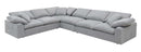 Naveen - Sectional Sofa - Gray Linen - Atlantic Fine Furniture Inc