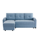 Orisfur. 81" Sleeper Sofa Bed Reversible Sectional Couch with Storage Chaise and Two Cup Holders for Living Room Furniture Set - Atlantic Fine Furniture Inc