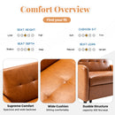 Orisfur. 51" Convertible Sleeper Bed, Adjustable Oversized Armchair  with Dual USB Ports for Small Space - Atlantic Fine Furniture Inc