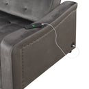 Orisfur. 50.6" Convertible Sleeper Bed, Adjustable Sofa Couch with Dual USB Ports for Living Room Space - Atlantic Fine Furniture Inc