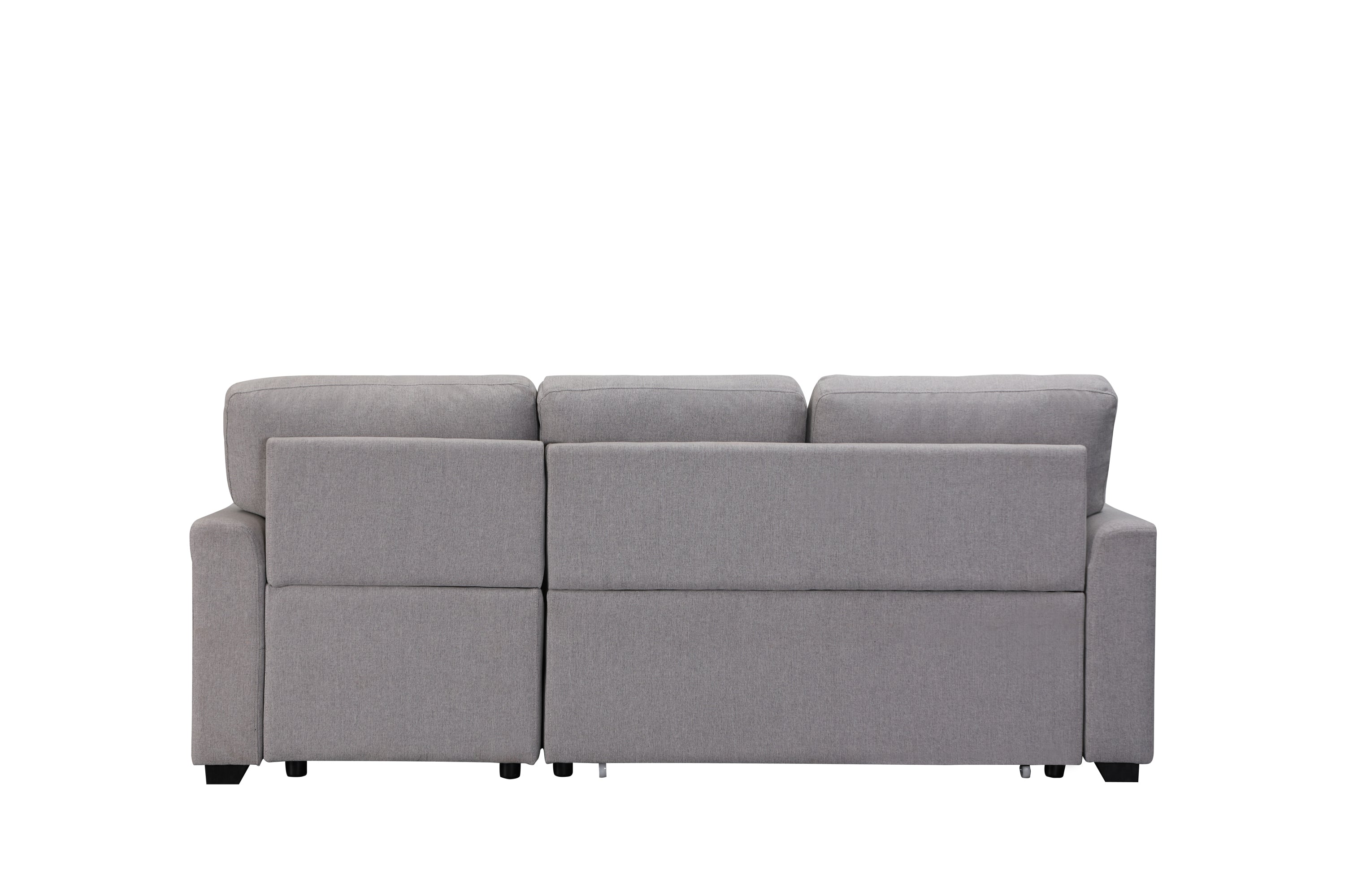 Upholstery Sleeper Sectional Sofa Gray - Atlantic Fine Furniture Inc