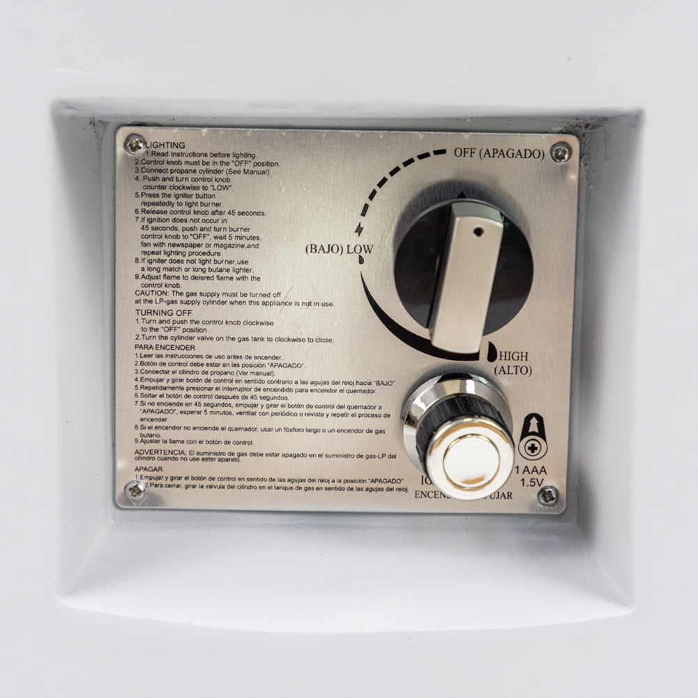 MgO Grey Outdoor Gas fire Pit 40000BTU for Outdoor - Atlantic Fine Furniture Inc