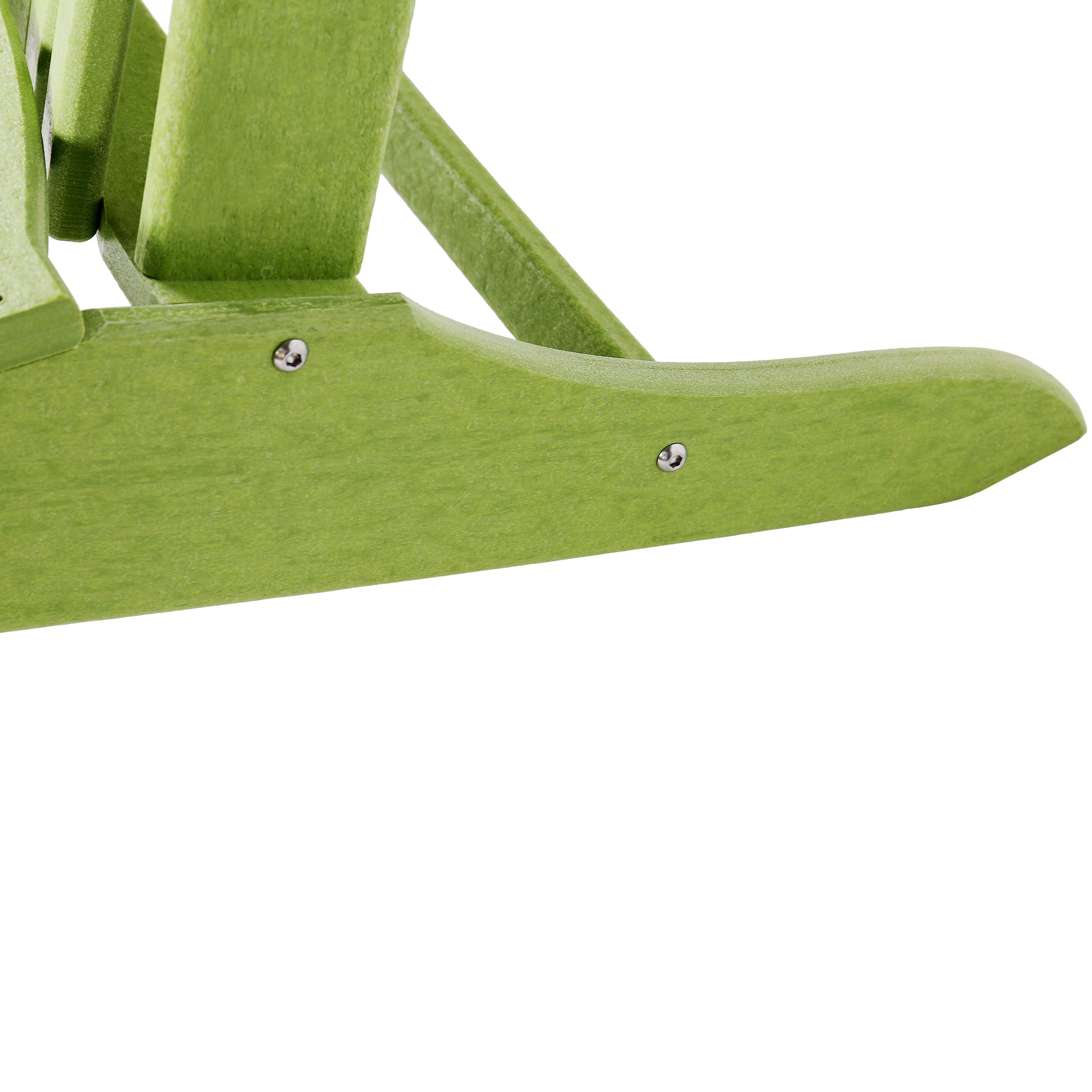 HDPE Adirondack Chair Sunlight Resistant No-Fading Snowstorm Resistant Outdoor Chair Patio Chairs-Ergonomic Comfort, Like Real Wood, Widely Used for Fire Pits, Decks, Gardens - Apple Green - Atlantic Fine Furniture Inc