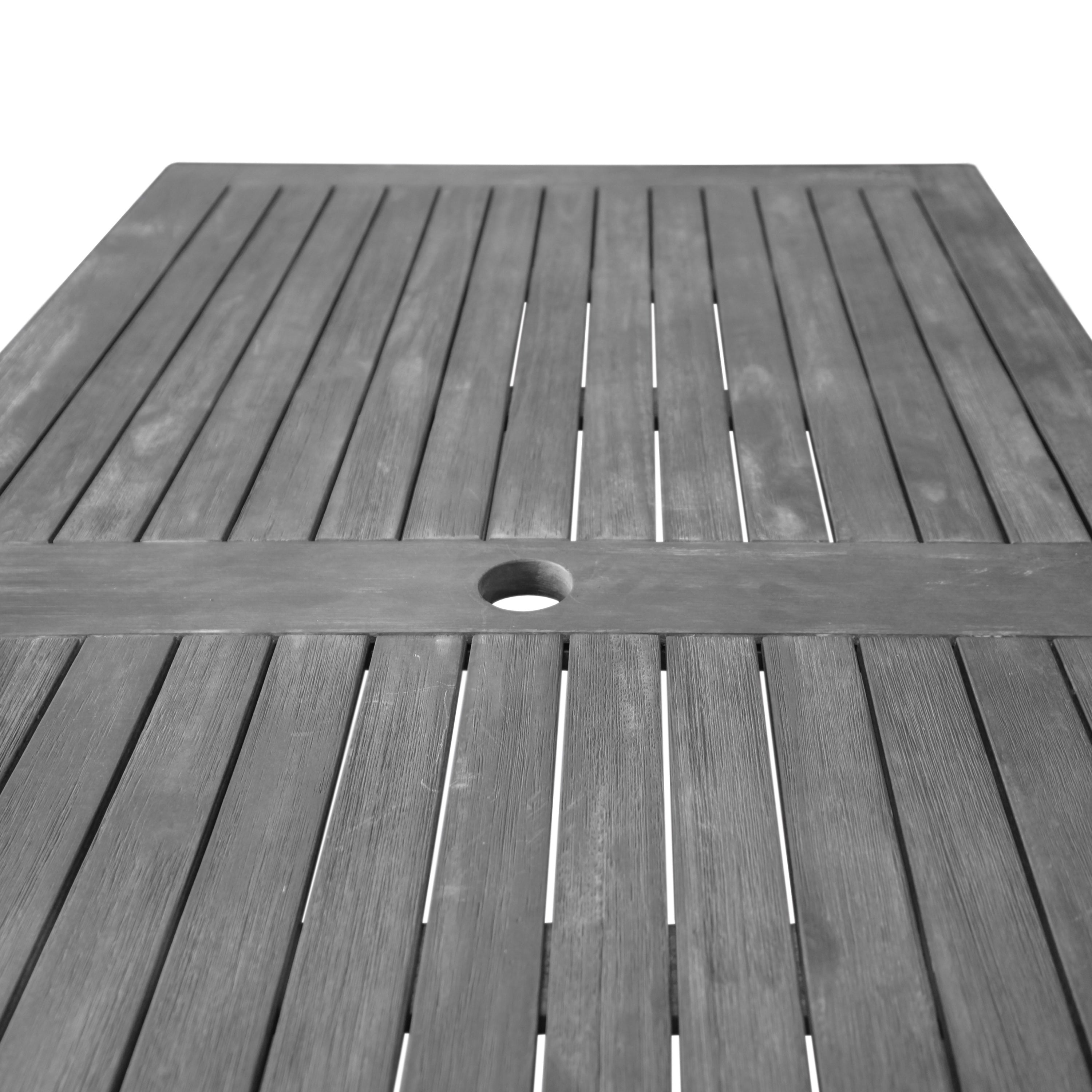 Renaissance Outdoor Patio Hand-scraped Wood Rectangular Dining Table with Curvy Legs - Atlantic Fine Furniture Inc