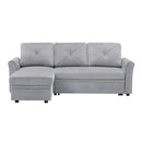 Orisfur. 83" Pull Out Sleeper Sofa Reversible L-Shape 3 Seat Sectional Couch with Storage for Living Room Furniture Set - Atlantic Fine Furniture Inc