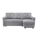 Orisfur. 83" Pull Out Sleeper Sofa Reversible L-Shape 3 Seat Sectional Couch with Storage for Living Room Furniture Set - Atlantic Fine Furniture Inc