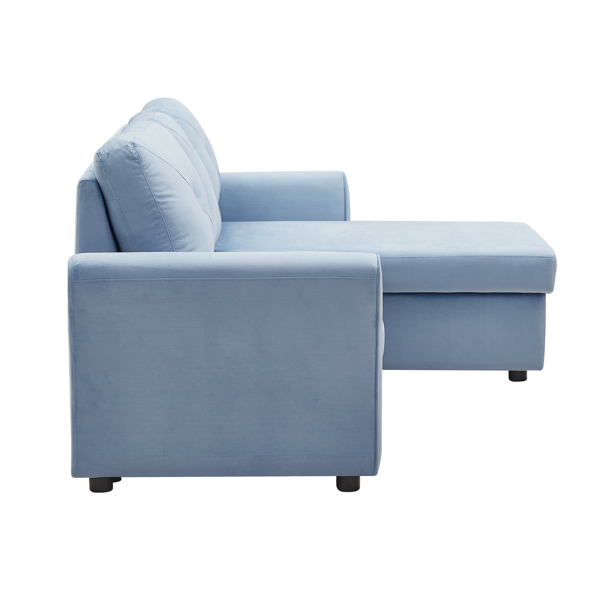 Orisfur. 83" Pull Out Sleeper Sofa Reversible L-Shape 3 Seat Sectional Couch with Storage for Living Room Furniture Set - Atlantic Fine Furniture Inc