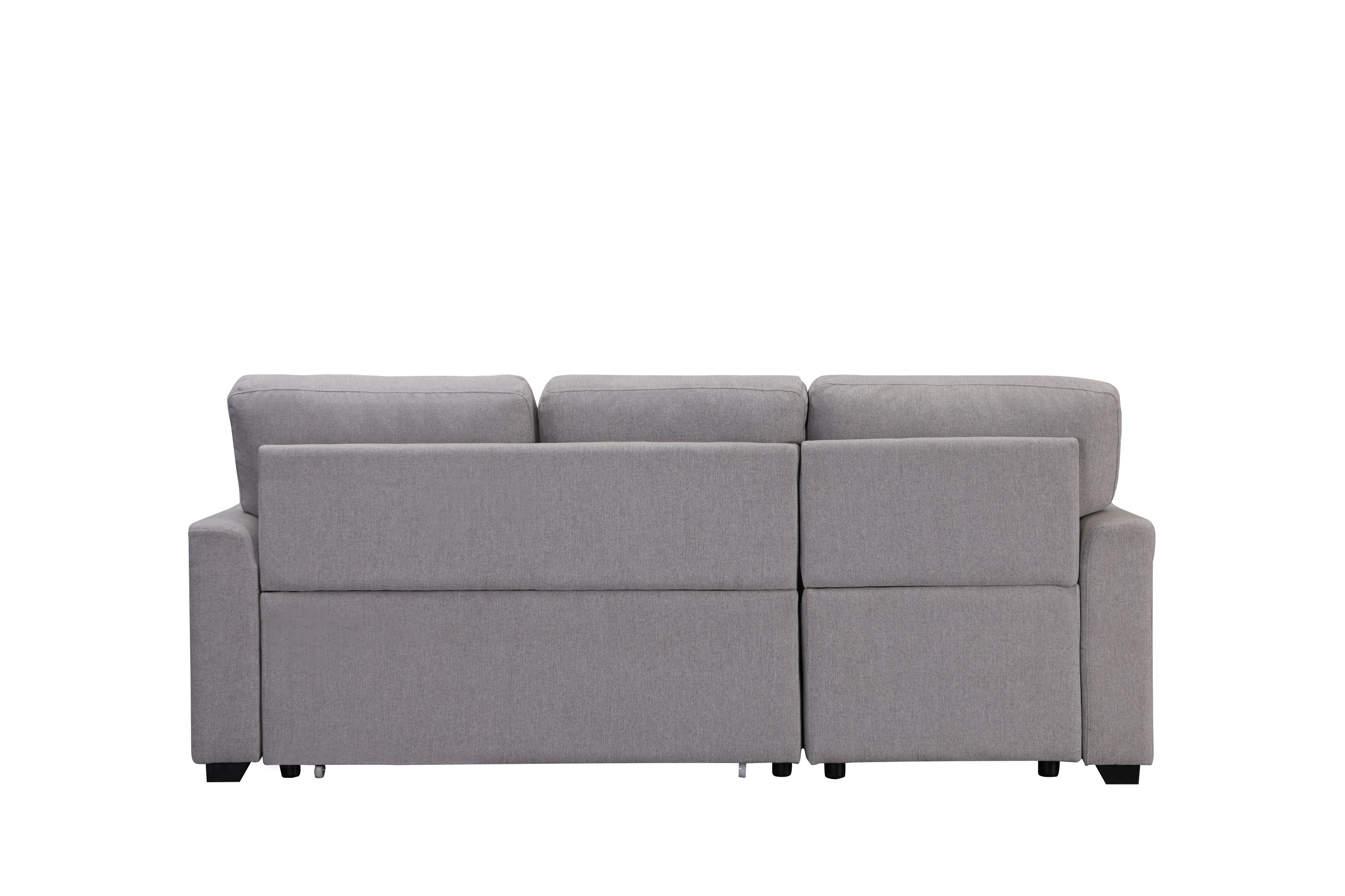 Upholstery Sleeper Sectional Sofa Gray - Atlantic Fine Furniture Inc