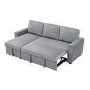 Orisfur. 83" Pull Out Sleeper Sofa Reversible L-Shape 3 Seat Sectional Couch with Storage Chaise for Living Room Furniture Set (Old SKU: SG000408AAA) - Atlantic Fine Furniture Inc